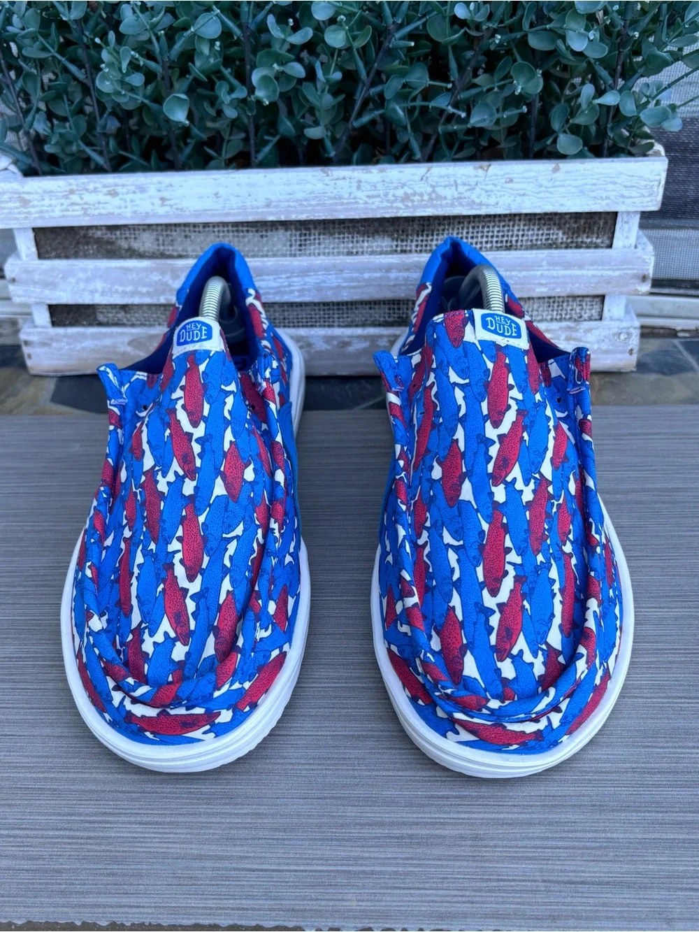 HEY DUDE Wally H2O Fish Camo Shoes